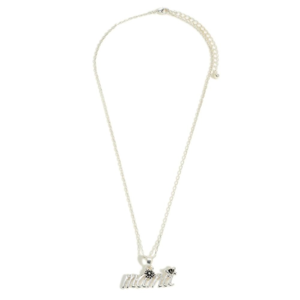 Necklace featuring "Mama" Pendant
